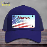 Arkansas with American Flag Novelty License Plate Hat HAT-MLP-12332