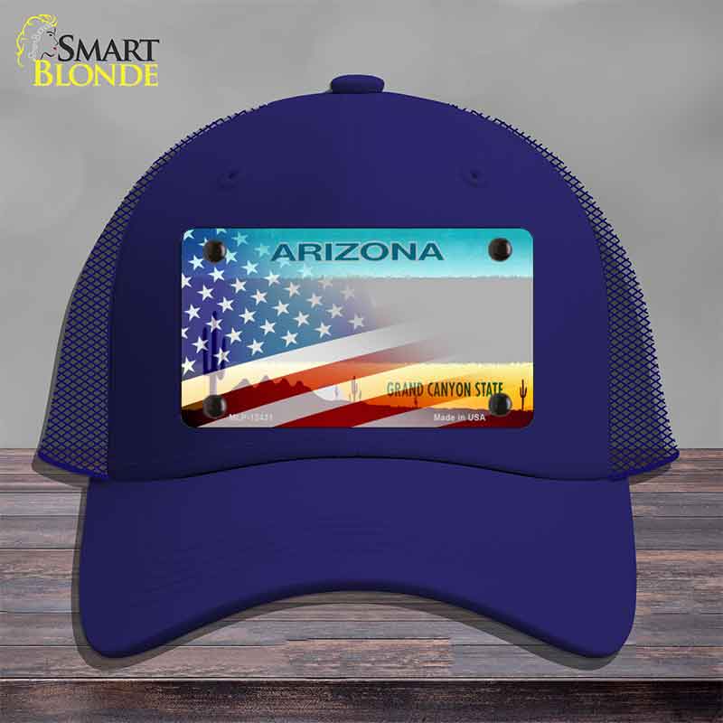 Arizona License Plate American Flag Novelty License Plate Hat HAT-MLP-12431