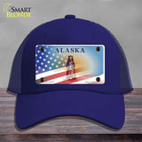 Alaska Bear with American Flag Novelty License Plate Hat HAT-MLP-12478