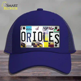 Orioles Strip Art Novelty License Plate Hat Tag Mesh Royal Blue