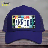 Warriors Strip Art Novelty License Plate Hat Tag Mesh Royal Blue