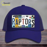 Raptors Strip Art Novelty License Plate Hat Tag Mesh Royal Blue