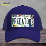 Predators Strip Art Novelty License Plate Hat Tag Mesh Royal Blue