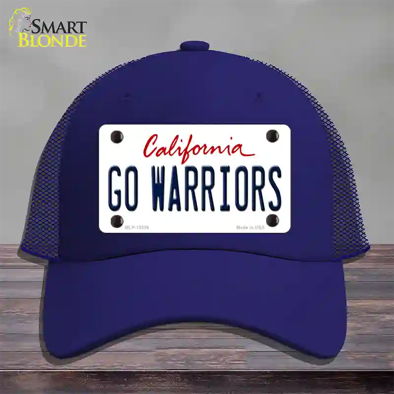 Go Warriors Novelty License Plate Hat Tag Mesh Royal Blue