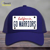 Go Warriors Novelty License Plate Hat Tag Mesh Royal Blue