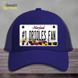 Number 1 Orioles Fan Novelty License Plate Hat Tag Mesh Royal Blue