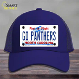 Go Panthers North Carolina Novelty License Plate Hat Tag Mesh Royal Blue