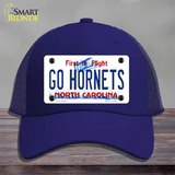 Hornets Fan Novelty License Plate Hat Tag Mesh Royal Blue