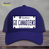Go Canadiens Novelty License Plate Hat Tag Mesh / Royal Blue