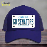 Go Senators Novelty License Plate Hat Tag Mesh Royal Blue