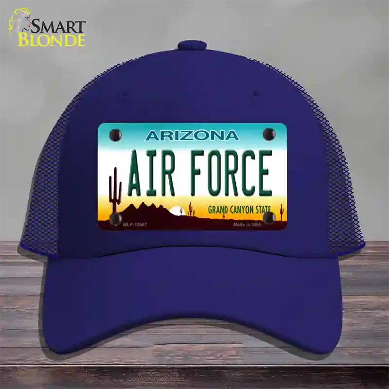 Air Force Arizona Novelty License Plate Hat Tag Mesh Royal Blue