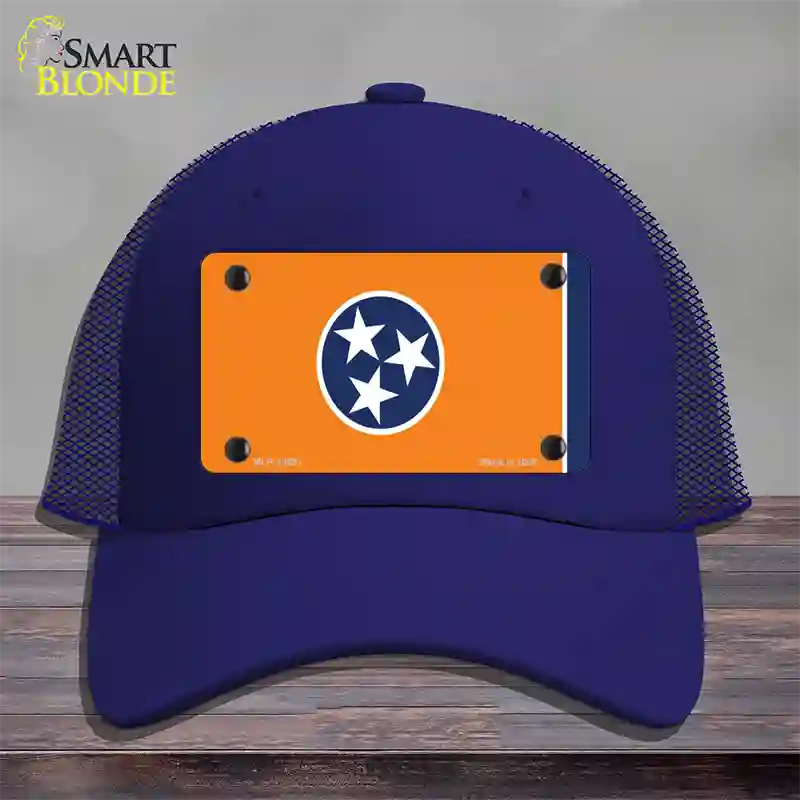 Tennessee Flag Orange Novelty License Plate Hat Tag Mesh Royal Blue