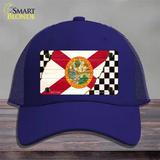 Florida Racing Flag Novelty License Plate Hat Tag Mesh Royal Blue