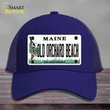 Old Orchard Beach Maine Novelty License Plate Hat Tag Mesh Royal Blue