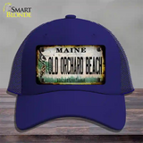 Old Orchard Beach Maine Rusty Novelty License Plate Hat Tag Mesh Royal Blue