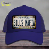 Bills Mafia New York Rusty Novelty License Plate Hat Tag Mesh Royal Blue