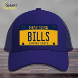 Bills New York Yellow Novelty License Plate Hat Tag Mesh Royal Blue
