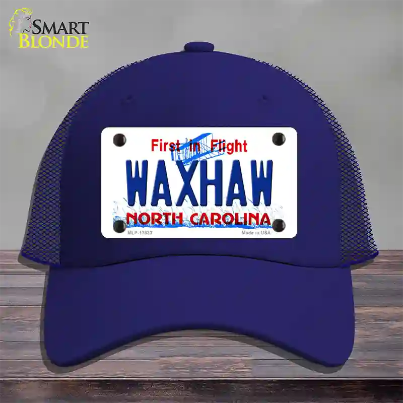 Waxhaw North Carolina Novelty License Plate Hat Tag Mesh Royal Blue