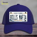 Bills Mafia NY Excelsior Novelty License Plate Hat Tag Mesh Royal Blue