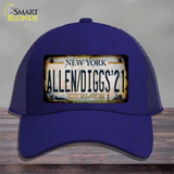 Allen Diggs 21 NY Excelsior Rusty Novelty License Plate Hat Tag Mesh Royal Blue