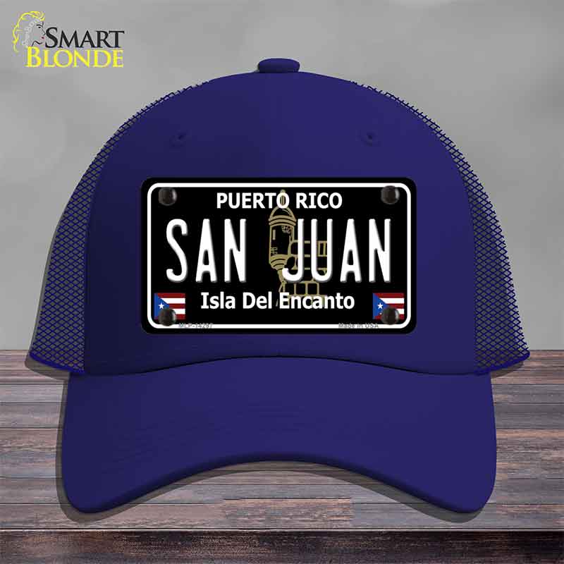 San Juan Puerto Rico Black Novelty License Plate Hat HAT-MLP-14297