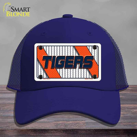 TIGERS Graphic Novelty License Plate Hat HAT-MLP-14574 Mesh Royal Blue