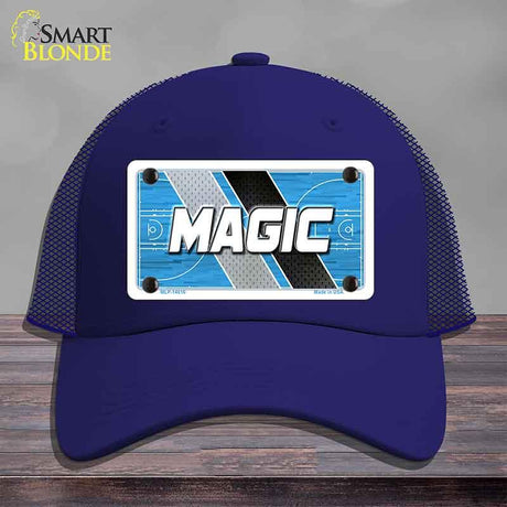 MAGIC Graphic Novelty License Plate Hat HAT-MLP-14616 Mesh Royal Blue