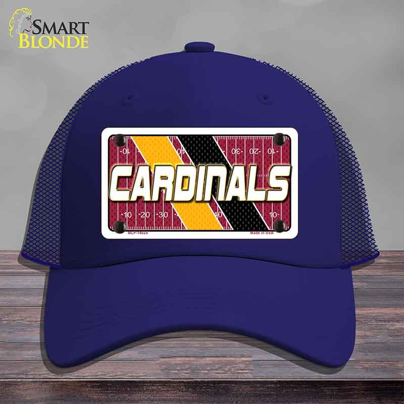 CARDINALS Graphic Novelty License Plate Hat HAT-MLP-14625 Mesh Royal Blue