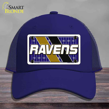 RAVENS Graphic Novelty License Plate Hat HAT-MLP-14627 Mesh Royal Blue