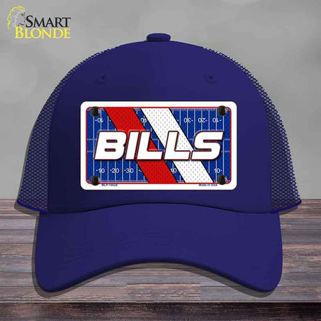 BILLS Graphic Novelty License Plate Hat HAT-MLP-14628 Mesh Royal Blue