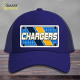 CHARGERS Graphic Novelty License Plate Hat HAT-MLP-14642 Mesh Royal Blue