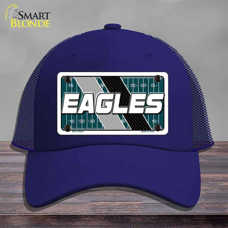 EAGLES Graphic Novelty License Plate Hat HAT-MLP-14650 Mesh Royal Blue