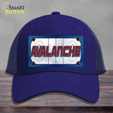 AVALANCHE Graphic Novelty License Plate Hat HAT-MLP-14663 Mesh Royal Blue