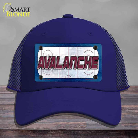 AVALANCHE Graphic Novelty License Plate Hat HAT-MLP-14663 Mesh Royal Blue