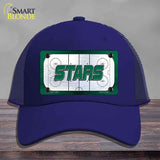 STARS Graphic Novelty License Plate Hat HAT-MLP-14665 Mesh Royal Blue