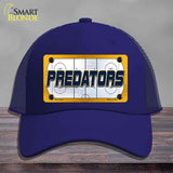 PREDATORS Graphic Novelty License Plate Hat HAT-MLP-14672 Mesh Royal Blue