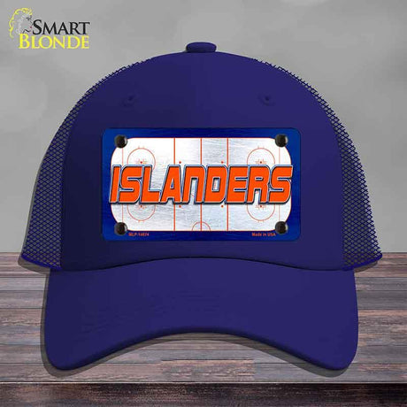 ISLANDERS Graphic Novelty License Plate Hat HAT-MLP-14674 Mesh Royal Blue