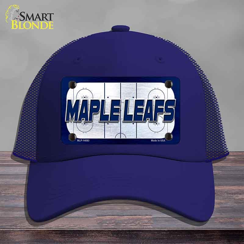 MAPLE LEAFS Graphic Novelty License Plate Hat HAT-MLP-14683 Mesh Royal Blue