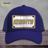 KNIGHTS Graphic Novelty License Plate Hat HAT-MLP-14686 Mesh Royal Blue