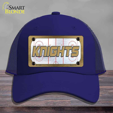 KNIGHTS Graphic Novelty License Plate Hat HAT-MLP-14686 Mesh Royal Blue