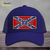 Hazard County Confederate Flag Novelty License Plate Hat Mesh / Royal Blue