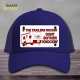 If Trailers Rockin Novelty License Plate Hat Mesh / Royal Blue