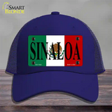 Sinaloa Novelty License Plate Hat Mesh / Royal Blue
