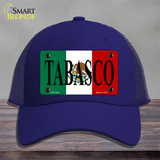 Tabasco Novelty License Plate Hat Mesh / Royal Blue