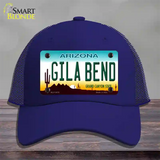 Gila Bend Arizona Novelty License Plate Hat Mesh / Royal Blue
