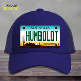 Humboldt Arizona Novelty License Plate Hat Mesh / Royal Blue