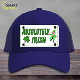 Absolutely Irish Novelty License Plate Hat Mesh / Royal Blue