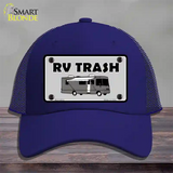 RV Trash Aluminum Automotive Novelty License Plate Hat Mesh / Royal Blue