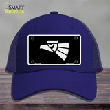 Made In Mexico Eagle Novelty License Plate Hat Mesh / Royal Blue