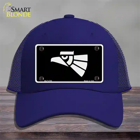 Made In Mexico Eagle Novelty License Plate Hat Mesh / Royal Blue